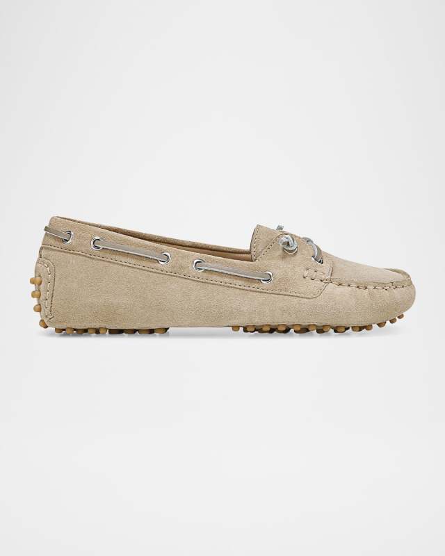 Jia Leather Driver Boat Loafers